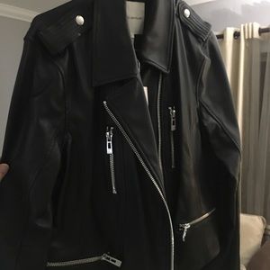 Avec les Filles sheep skin leather jacket